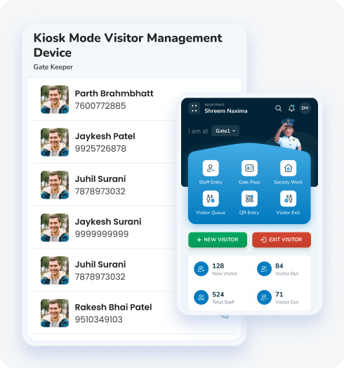 Kiosk Mode Visitor Management Device