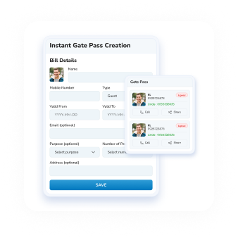 Instant Gate Pass Creation